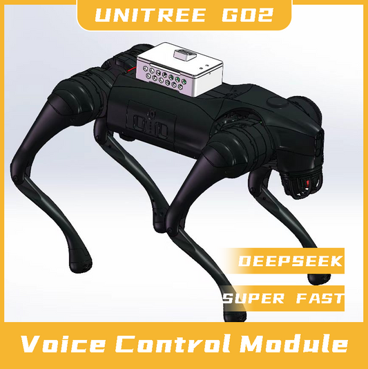 Unitree Go2 Voice Control Upgrade Kit - Non-Invasive, Warranty-Safe